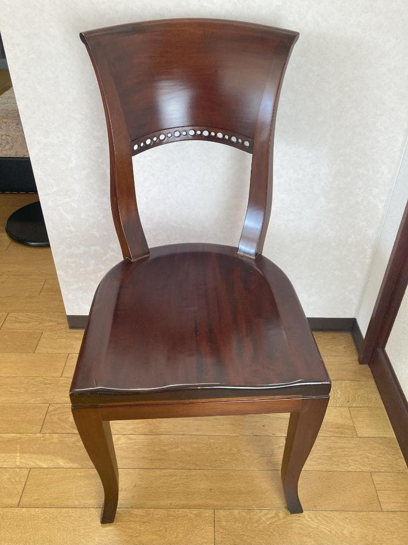 クラシック木製チェア ダークブラウン
