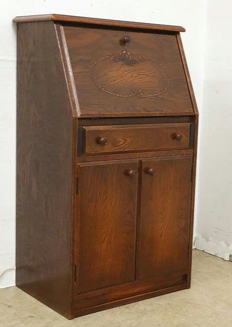 高級 三越家具【ブルージュ】ライティングビューローデスク・机・オーク材