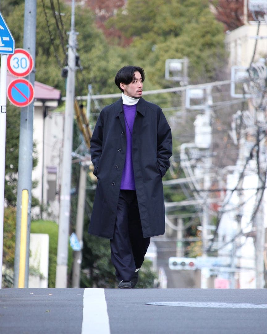 【美品】nanamica GORE-TEX Balmacaan Coat L