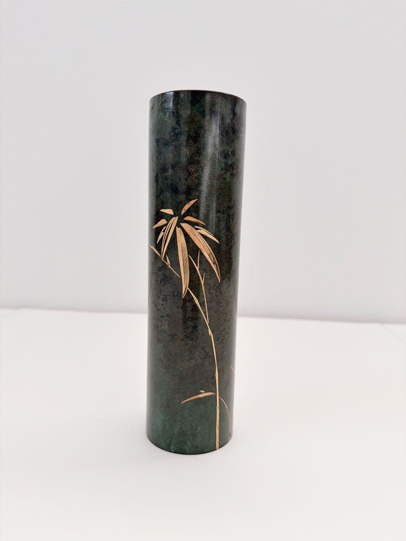 銅製花瓶　花瓶　丸寸胴