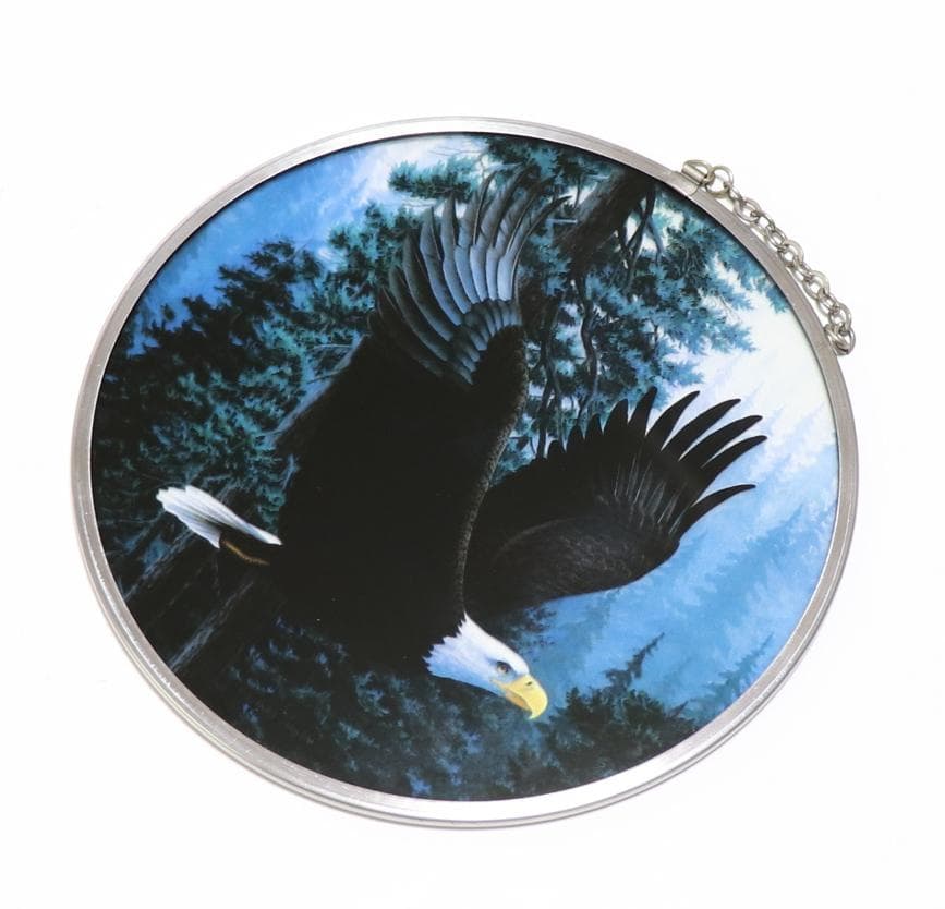 マイケル・バートレット ヴィンテージ ステンドグラス ハクトウワシ イーグル