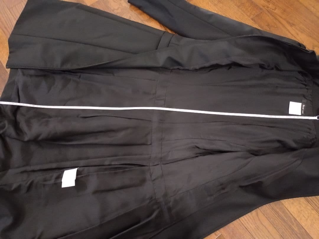 Rene ルネ　34 ブラック フード付き Aラインコート