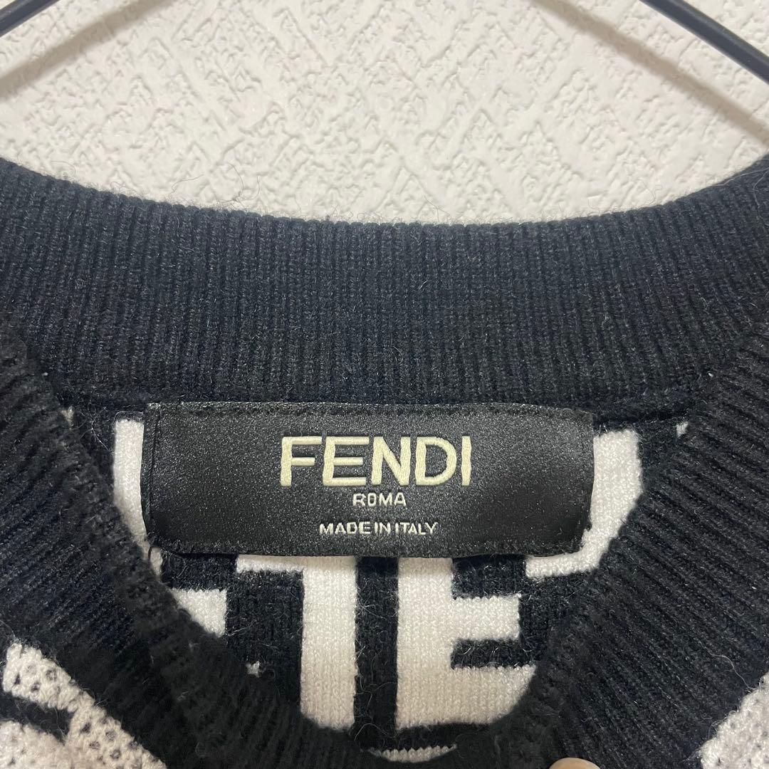 FENDI ズッカ柄 半袖ニット