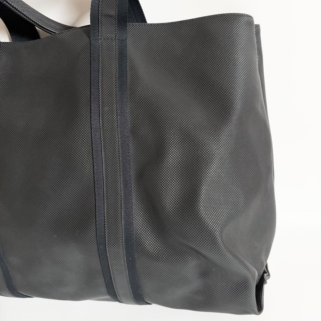 極美品　ボッテガヴェネタ　マルコポーロ　PVC 黒トートバッグ　A4 ビジネス