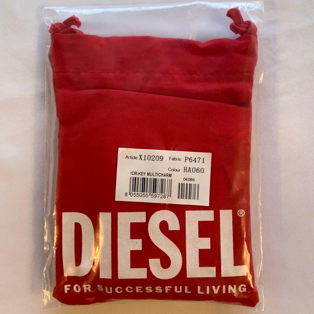 DIESEL　メタル キーリング　シルバートーン　X10209　純正保存袋付き