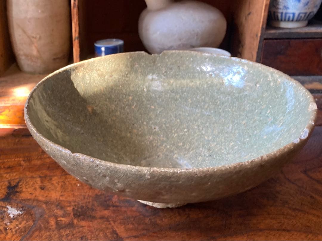 高麗青磁　大鉢　李朝　菓子鉢　出土