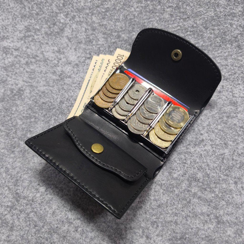 (名入れ可・色変更可)キャッチャー　財布　ハンドメイド　レザー　クラフト