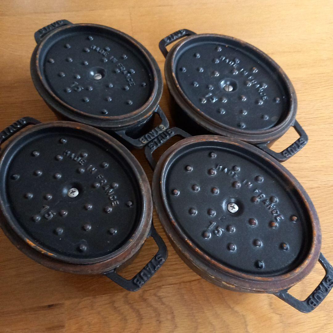 う*o様 STAUB LA COCOTTE 鋳鉄製オーバル鍋　4個セット