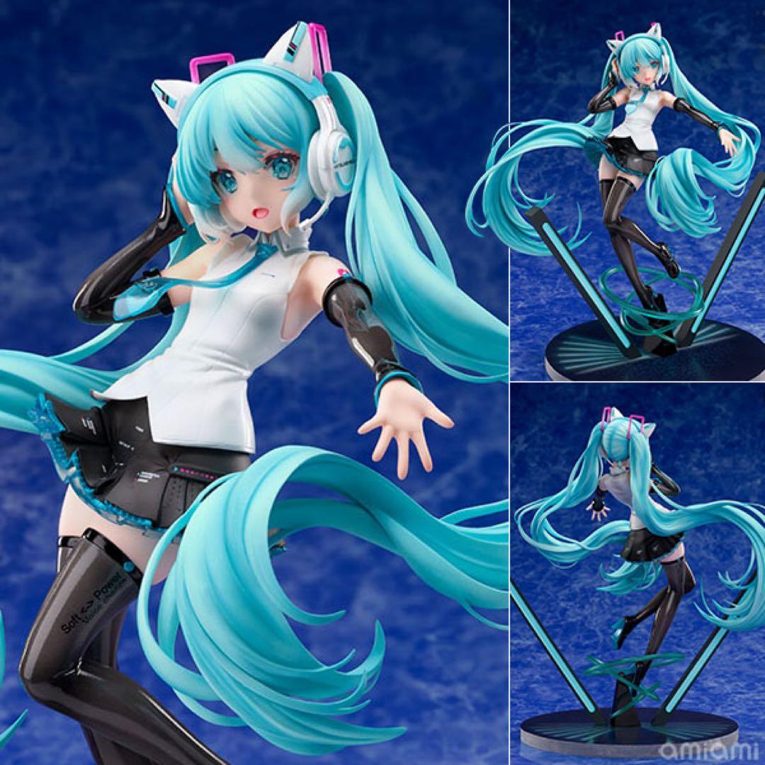 み*ん様 F:NEX フェネクス　初音ミク　猫耳ヘッドフォン　フィギュア