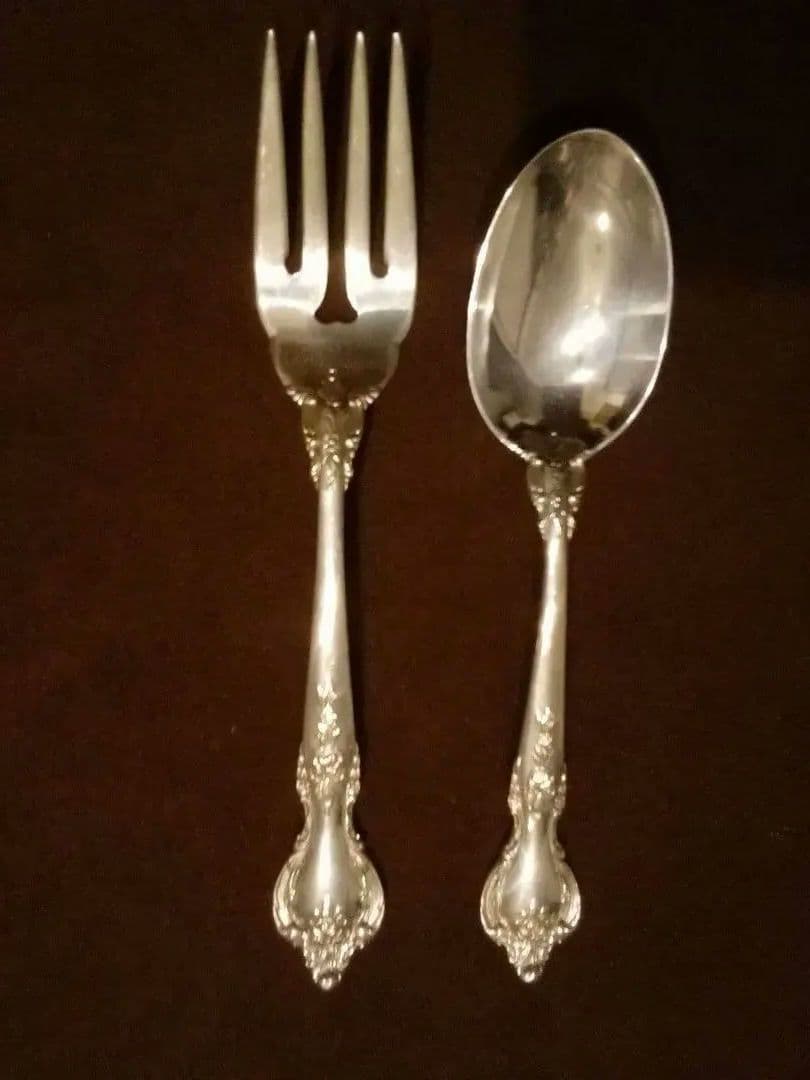 アメリカ シルバーサ—ビスフォーク&スプーン アンティーク