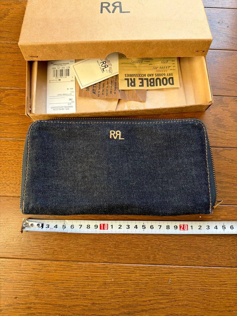 RRL デニム長財布 ジッパータイプ