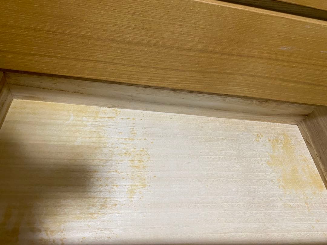 ■送料込■無印 木製チェスト タモ材 6段　衣類収納 廃盤 タンス 棚