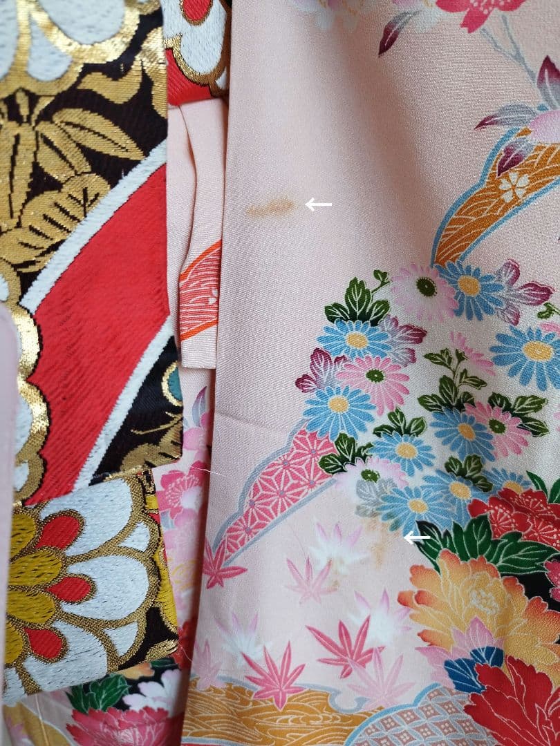 専用です。アンティーク薄ピンクの着物単品