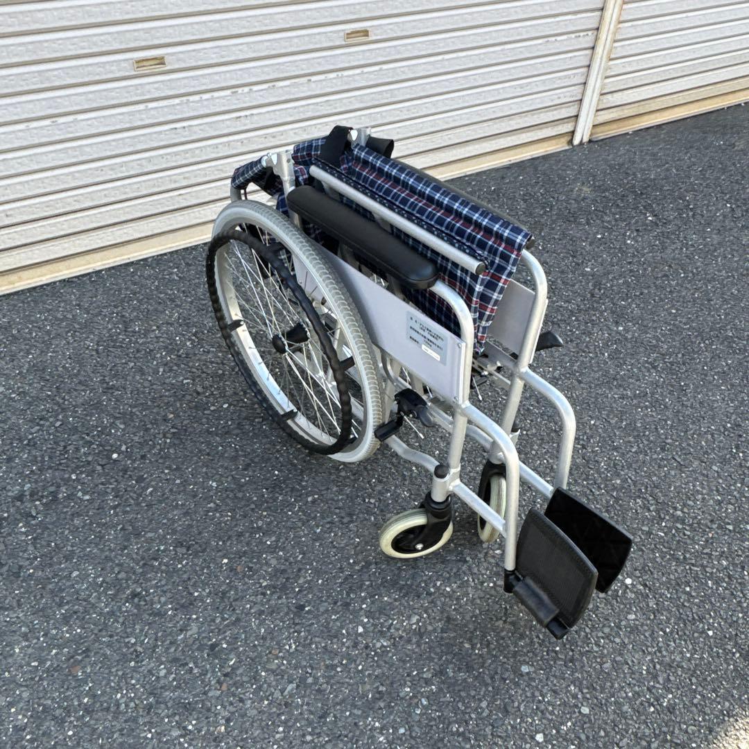 車椅子 自走式 背折れ コーナン KYR19-4058 アルミ製【A-213】