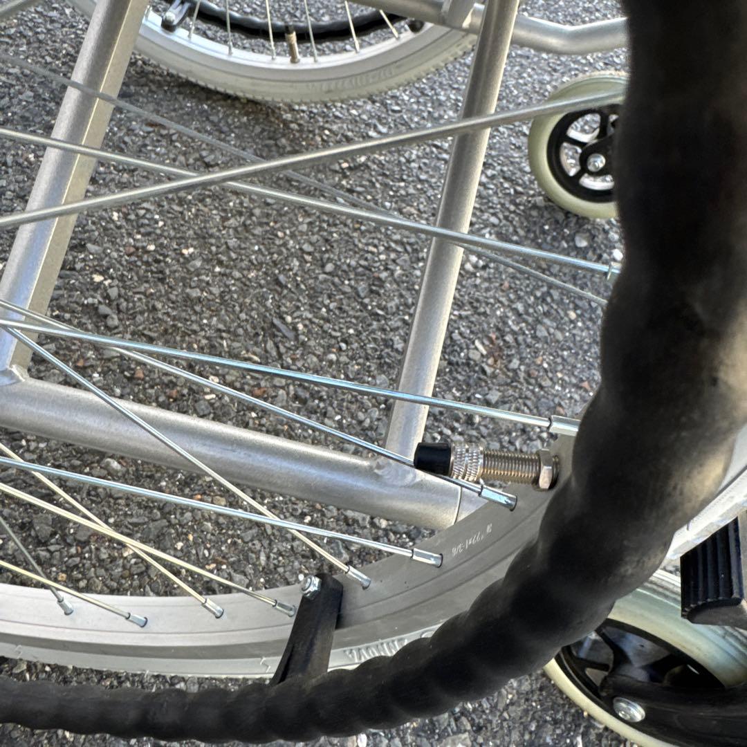 車椅子 自走式 背折れ コーナン KYR19-4058 アルミ製【A-213】