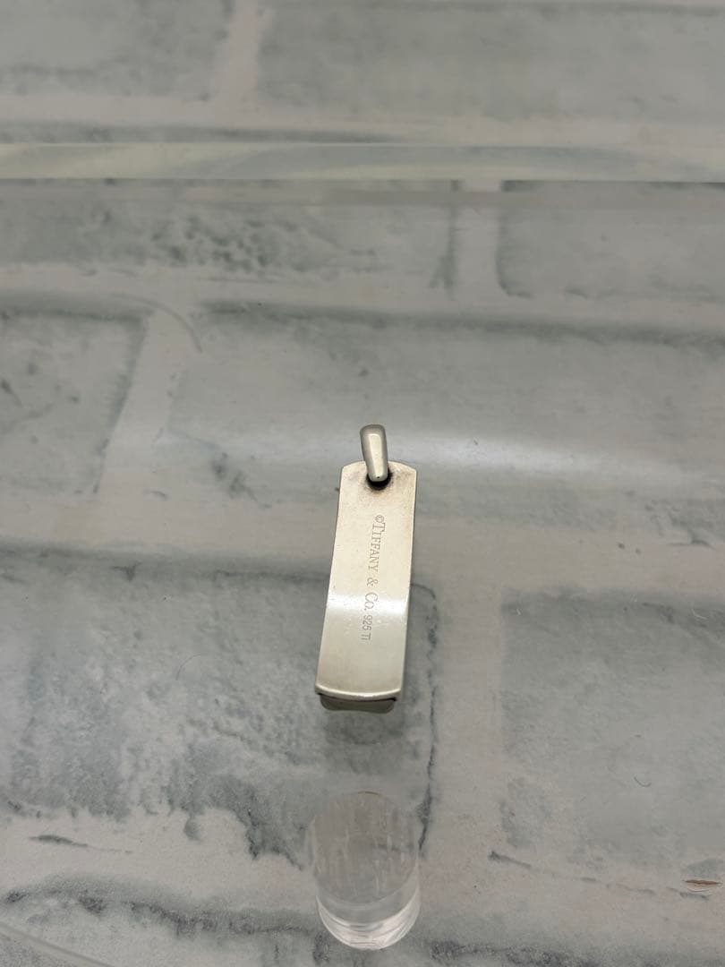 オールドティファニー　925 チタン　1837 プレート　ネックレストップ