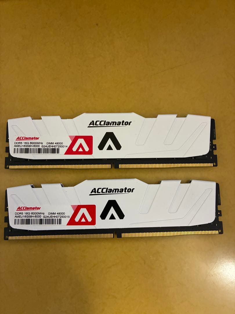 DDR5 6000 32GB(16GB×2) 動作確認済