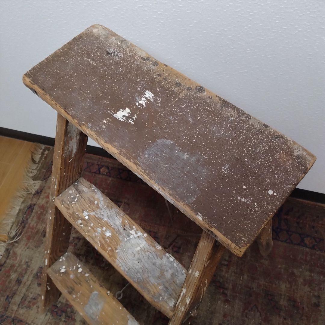 50s vintage ウッドラダー 脚立　木製