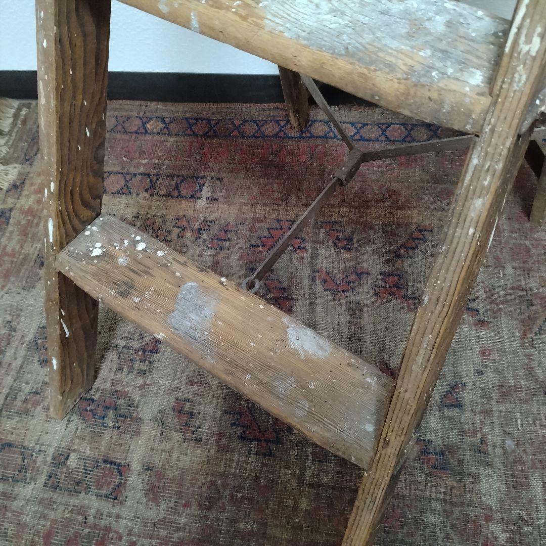 50s vintage ウッドラダー 脚立　木製