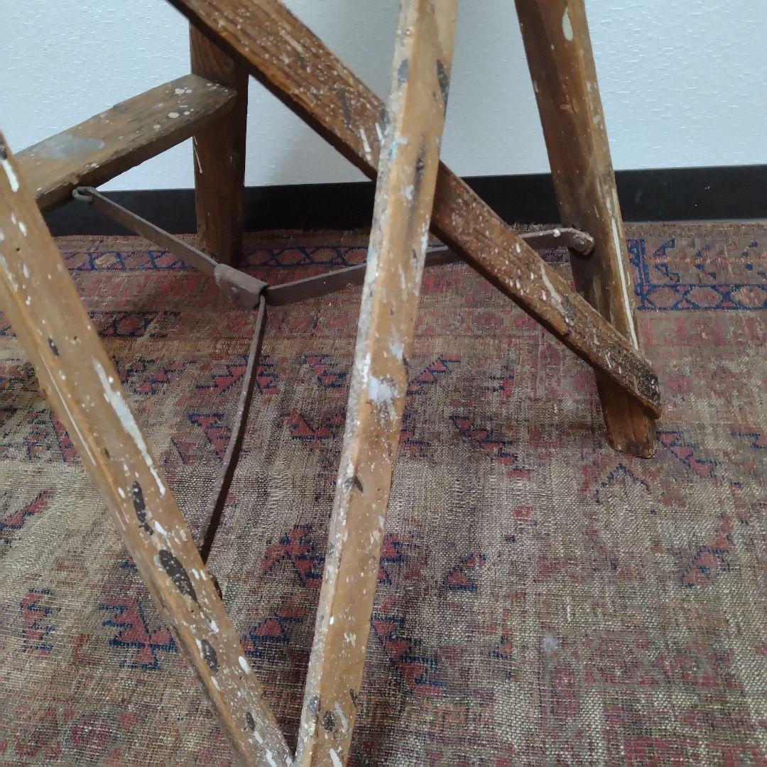 50s vintage ウッドラダー 脚立　木製