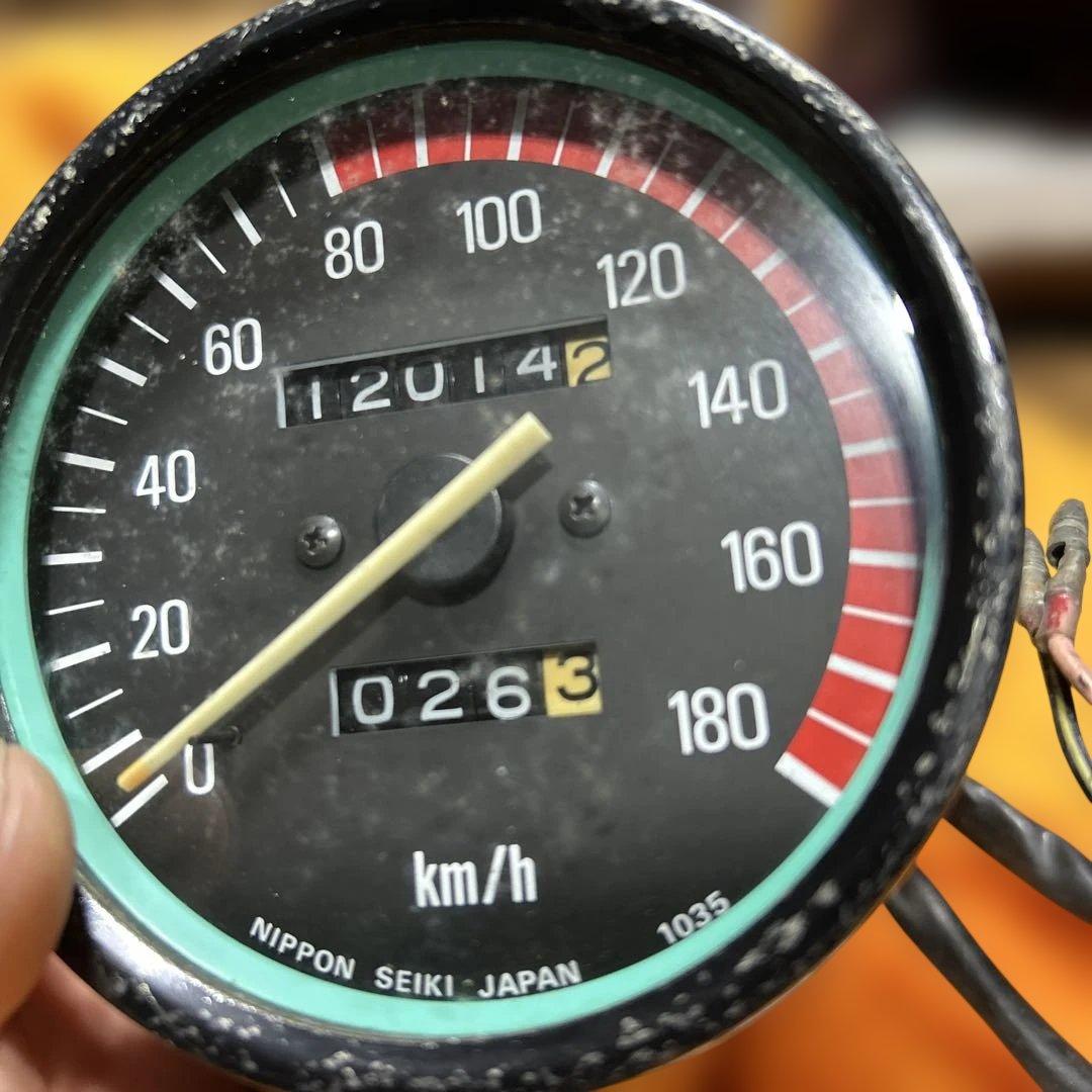 虎*吉様 Z400FX Nippon Seiki スピードメーター 120T