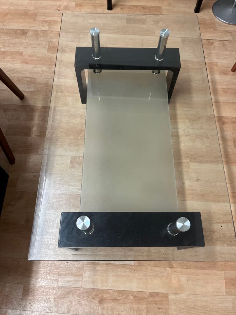 ガラステーブル　センターテーブル　ローテーブル　引き取り可　テーブル