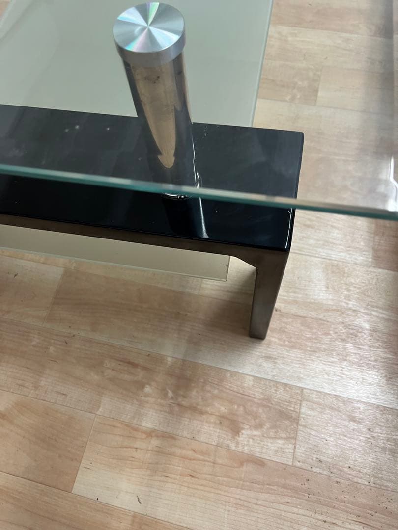 ガラステーブル　センターテーブル　ローテーブル　引き取り可　テーブル