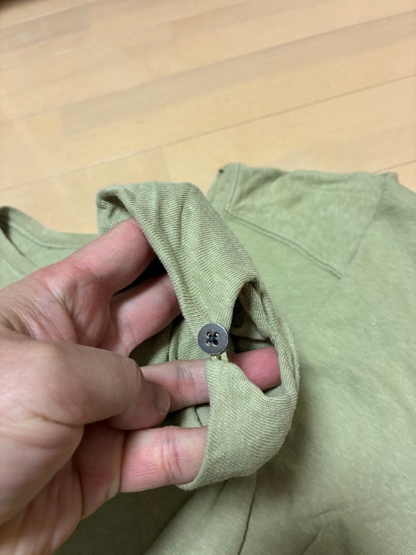 KAPITAL スマイルプリント ラグラン ダブルスリーブ 袖ボタン 日本製