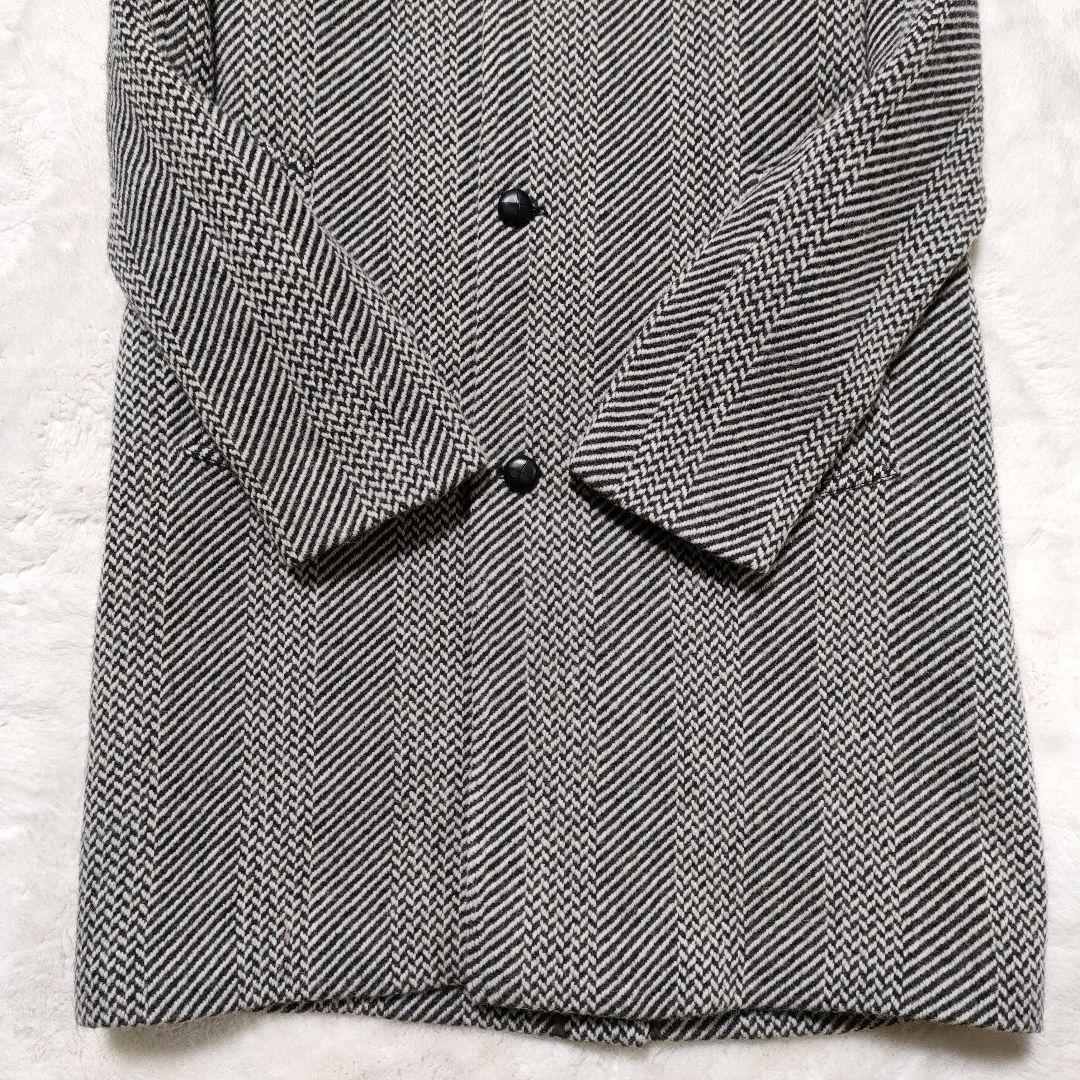 【新品未使用】PALTO パルト ヘリンボーン ステンカラーコート 定価約10万