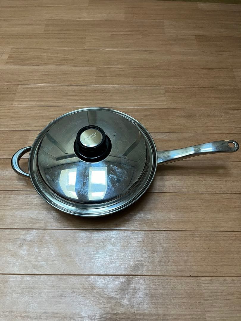 フライパン ステンレス製　蓋付き ＩＨ対応 USA製