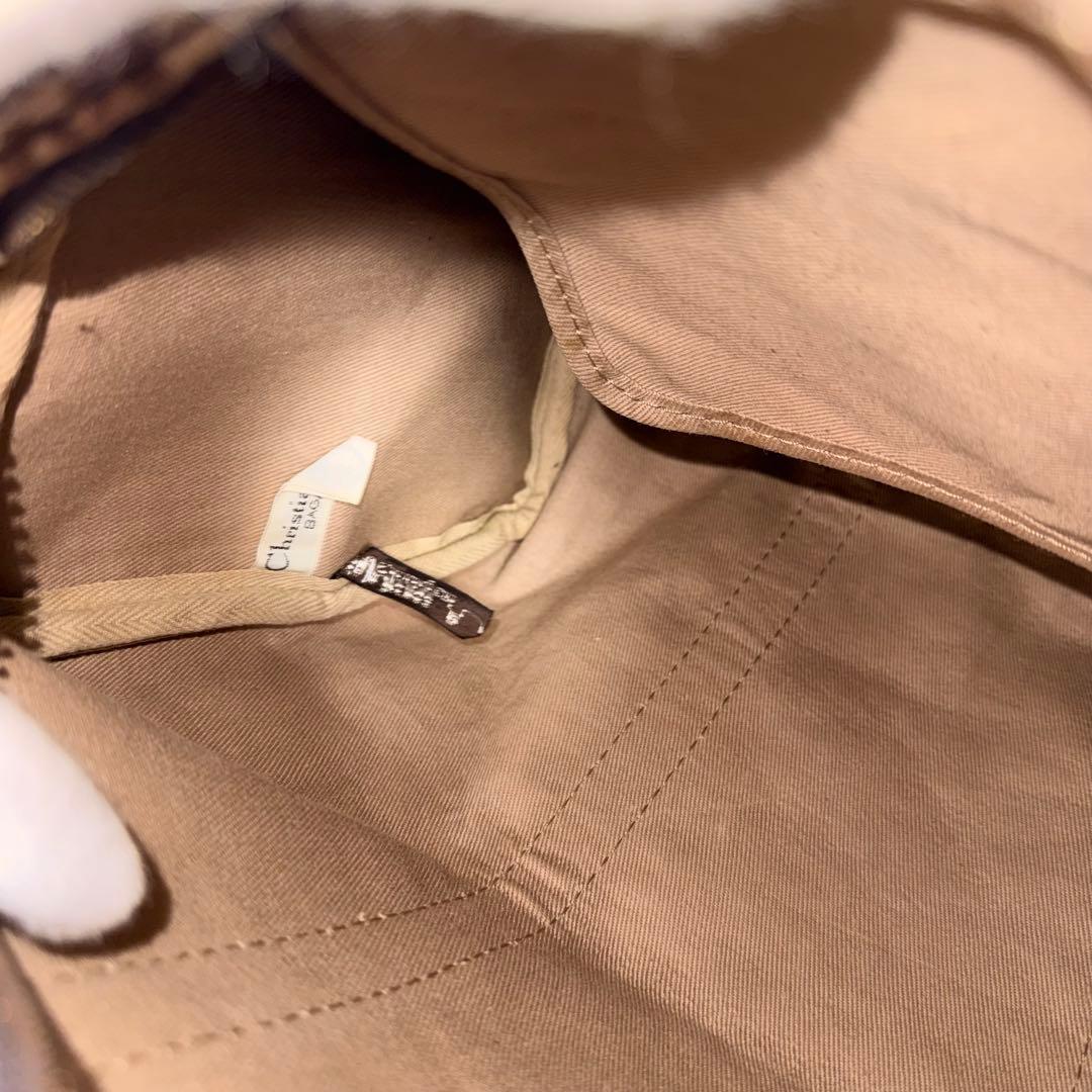 クリスチャンディオール Dior トロッター柄 ミニボストンバック