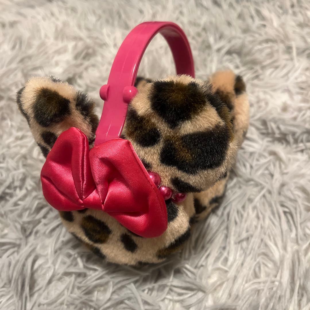 ディズニー・耳あてヒョウ柄