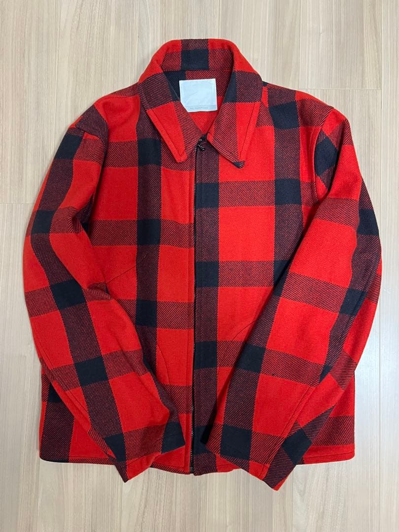 n*y様 L'ECHOPPE RE-PURPOSE ウールチェックブルゾン