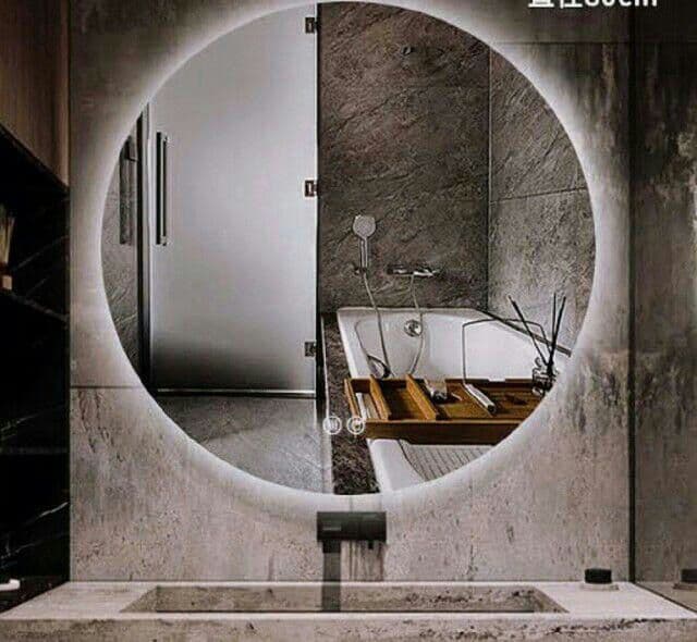 LED 丸 ホテル ミラー (丸型60cm) ミラー ライト付き おしゃれ 1