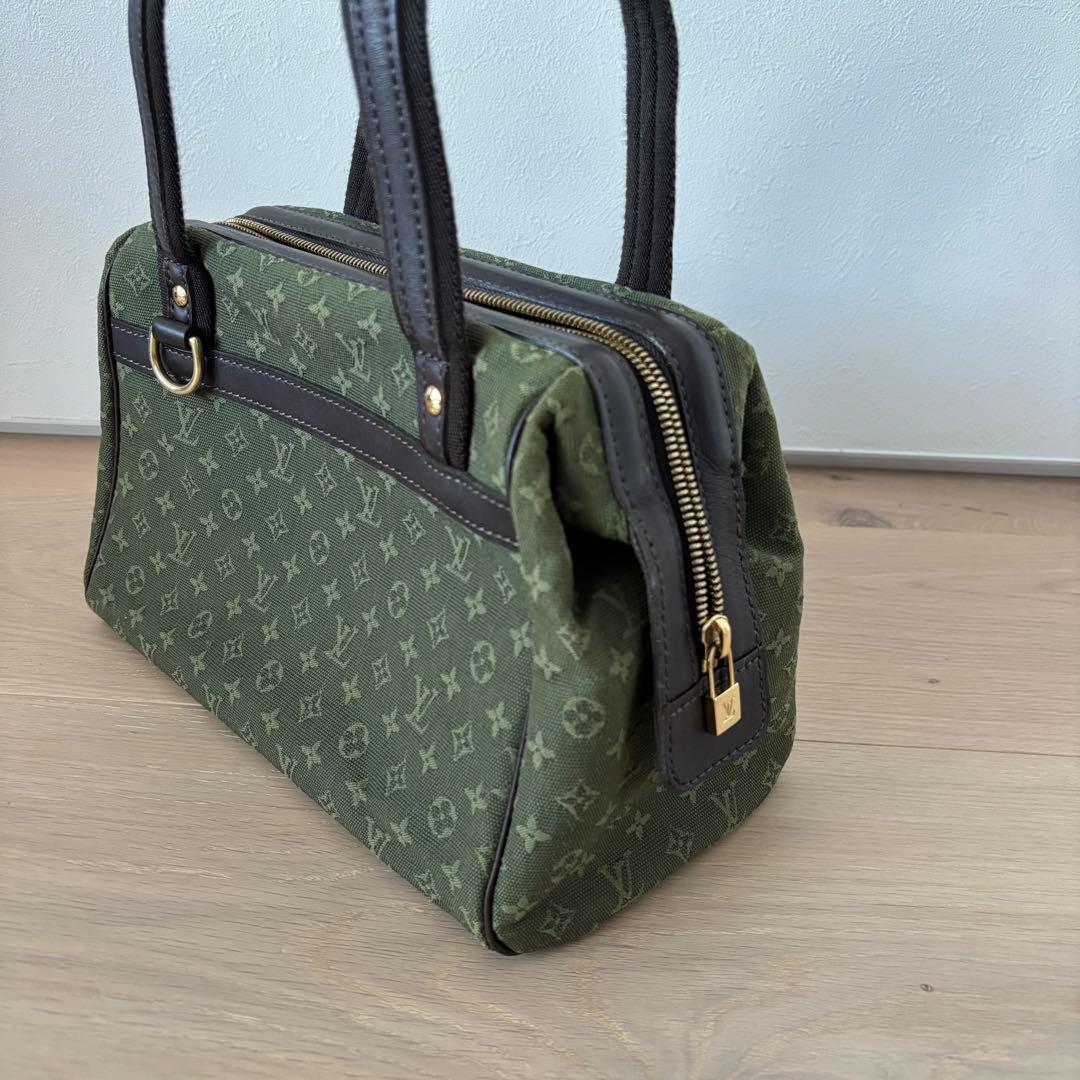 最終価格　ルイヴィトン ジョセフィーヌ　モノグラム　ボストンバッグ　グリーン