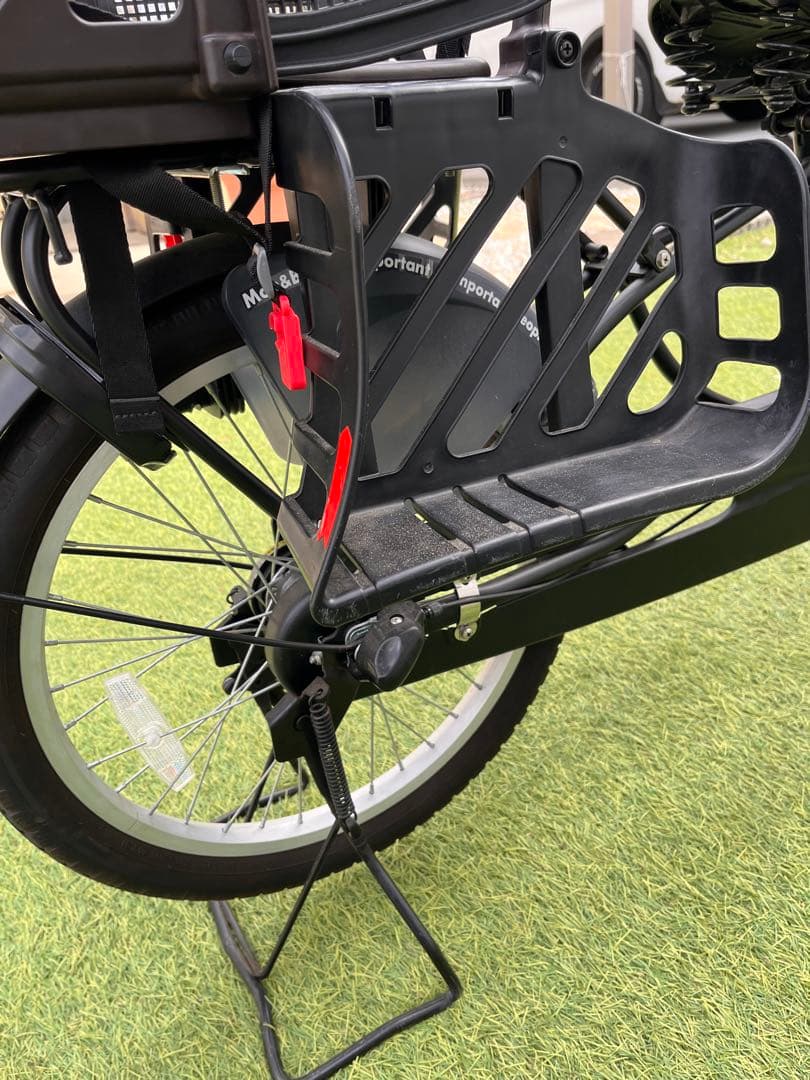 <コメント必須> チャイルドシート付きシティサイクル ブラック　3人乗り　非電動