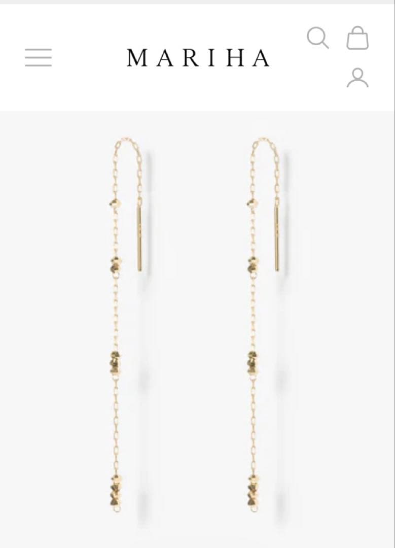 koko⭐︎MARIHA マリハ 時の砂　チェーンピアスS