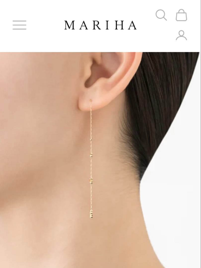 koko⭐︎MARIHA マリハ 時の砂　チェーンピアスS