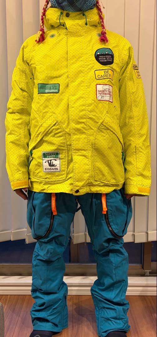 inhabitant インハビタント スノボードウェア　上下セット　Lサイズ