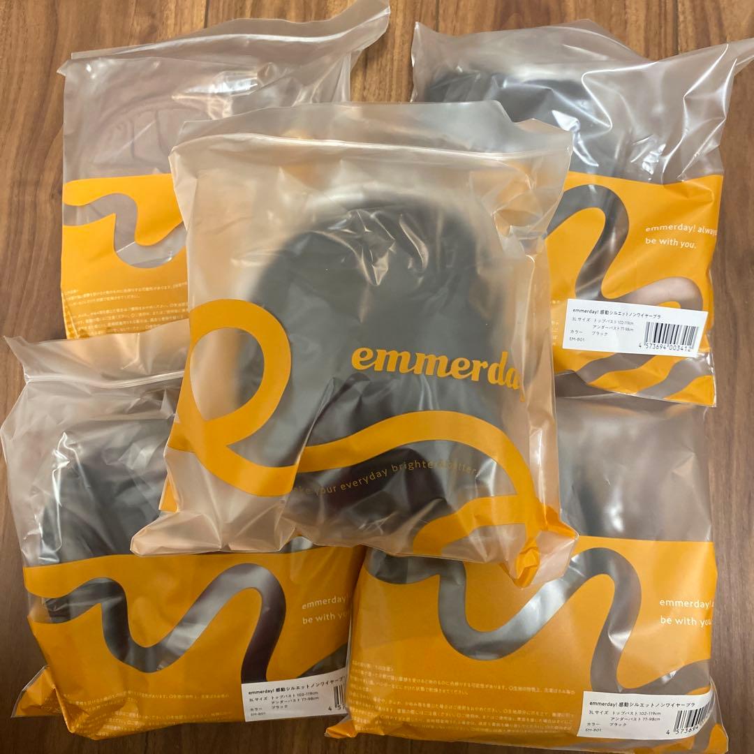 ak emmerda! 3Lサイズ ブラジャーセット ブラック・ブラウン