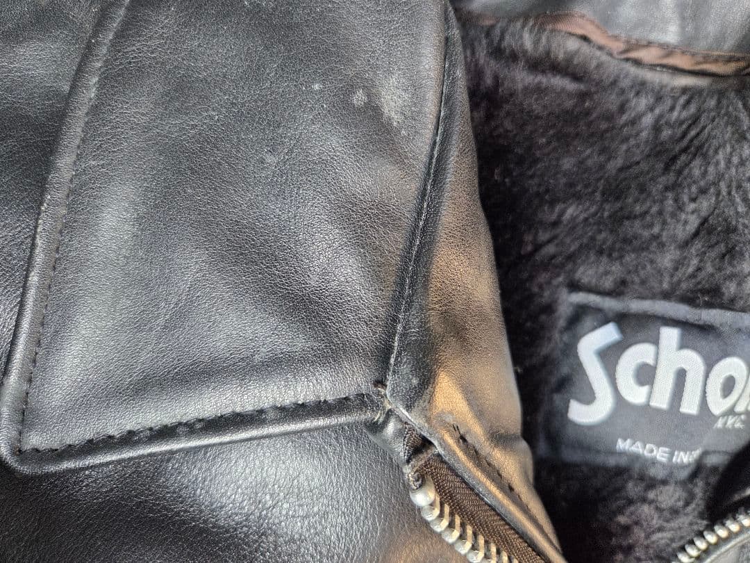 Schott 【人気ブランド】 　シングルレザー ジャケット 　ブラック