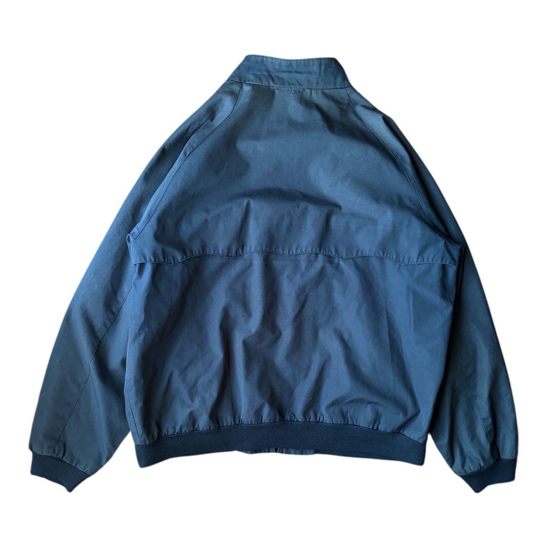 90s IZOD LACOSTE スウィングトップ ハリントンネイビー　チェック