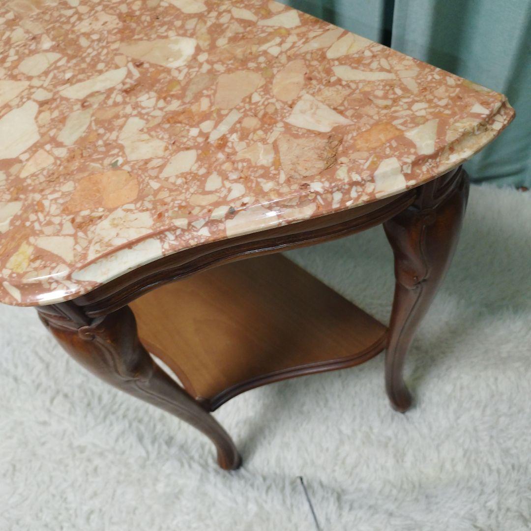 レトロ　イタリア製 猫脚　大理石 コンソール クラシック サイドテーブル