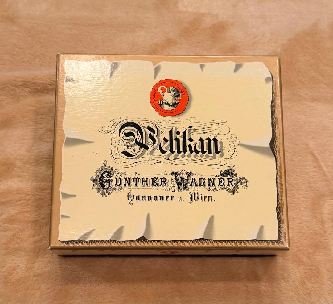 Pelikan ペリカン 万年筆M200 F細字 マーブルグリーンとインクセット