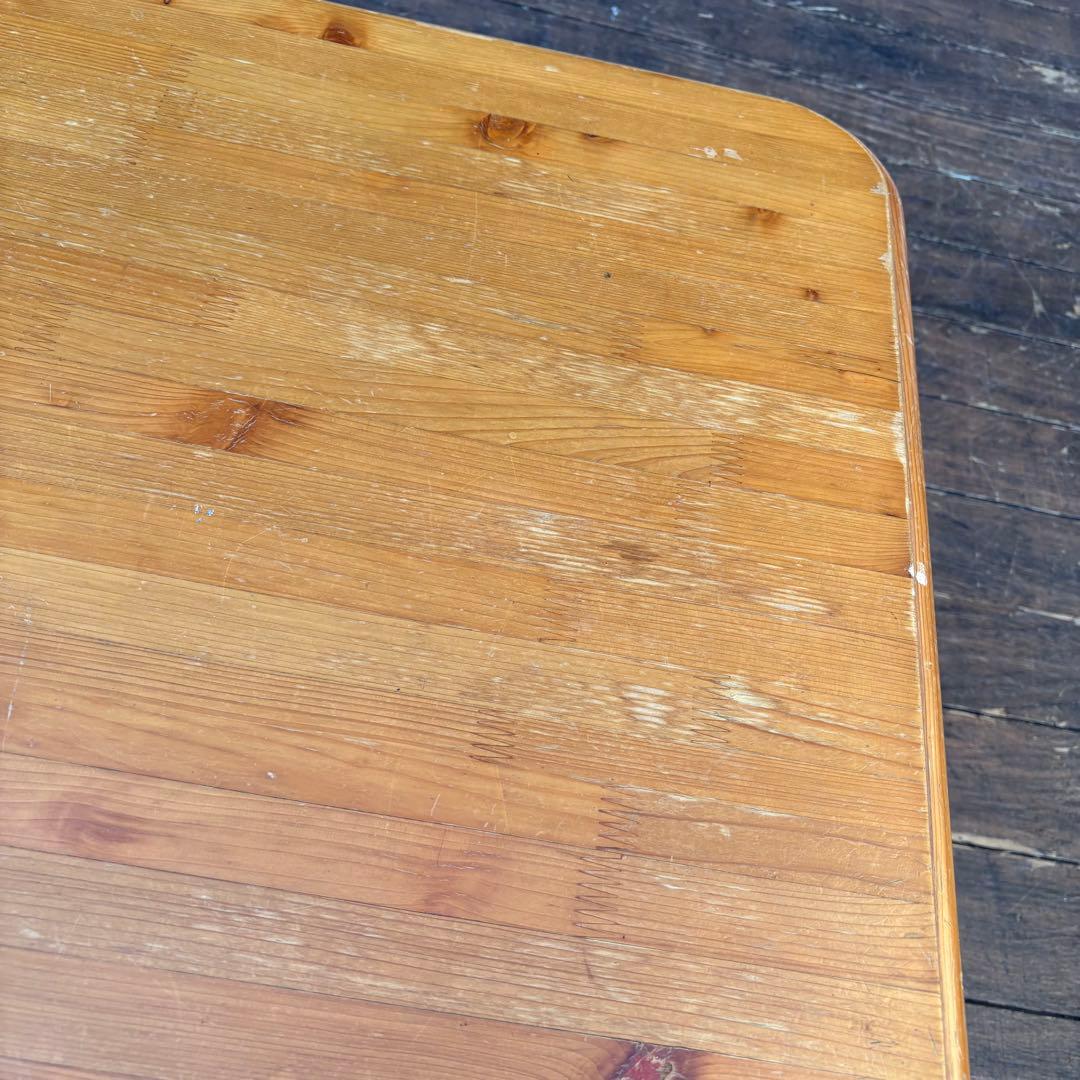 北欧レトロ 天然木 木製コタツテーブル センターテーブル カフェテーブル