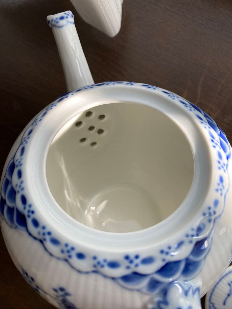 ロイヤルコペンハーゲンブルーフルーテッドハーフレースSet