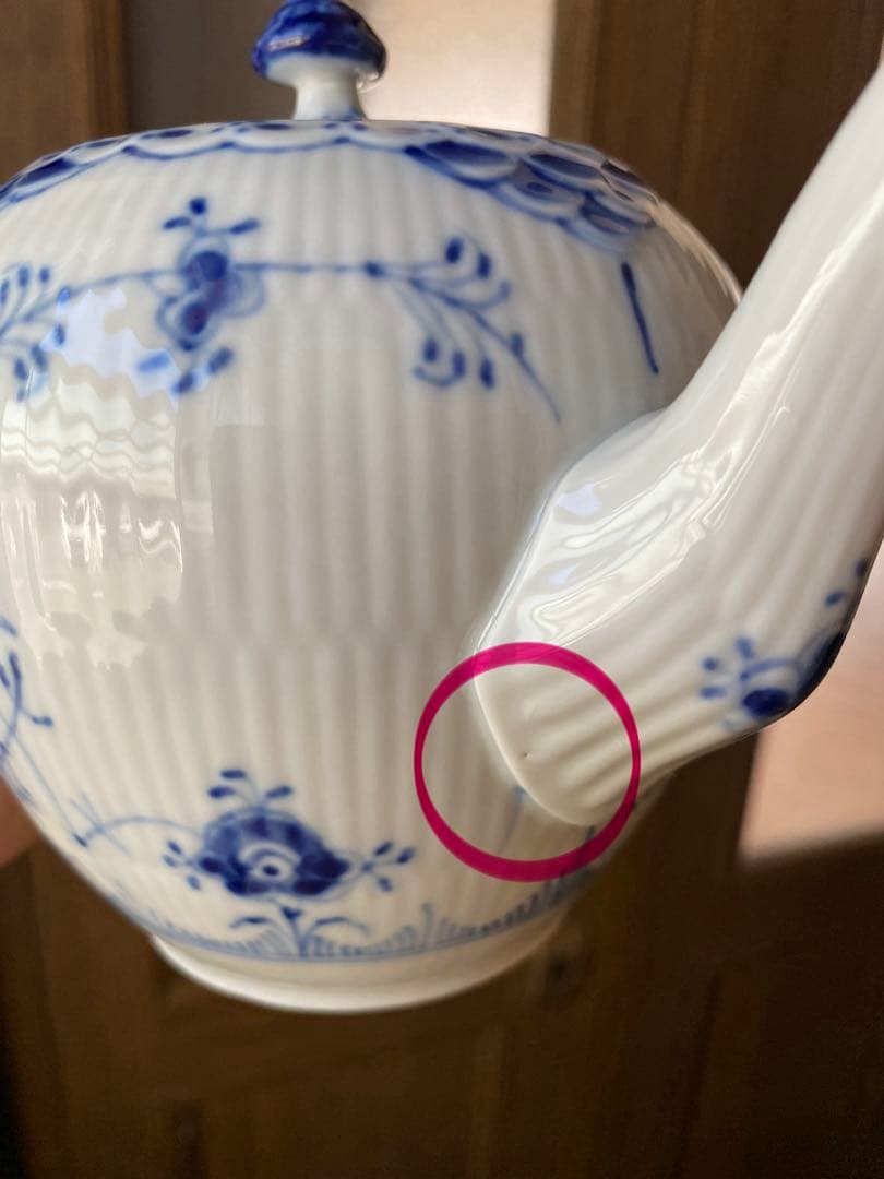 ロイヤルコペンハーゲンブルーフルーテッドハーフレースSet