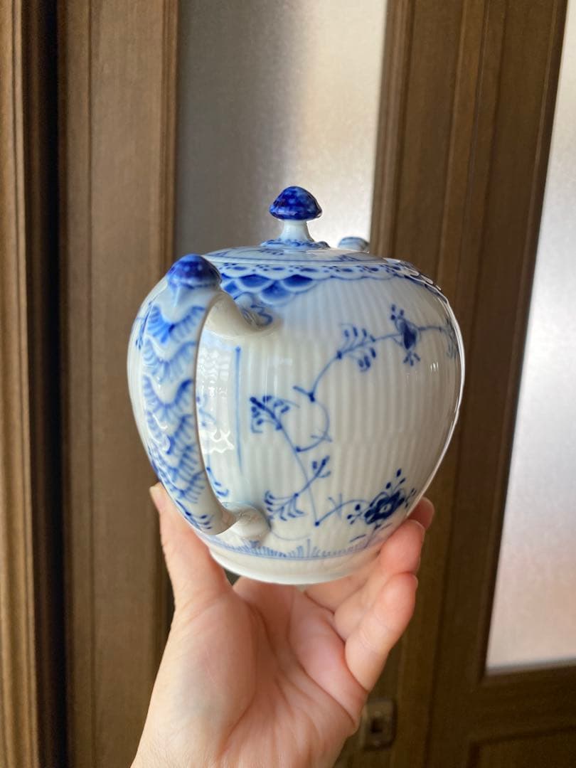 ロイヤルコペンハーゲンブルーフルーテッドハーフレースSet