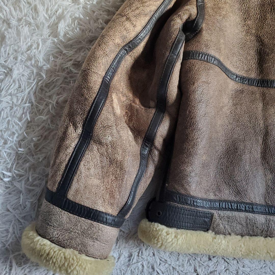 TERRA AUSTRLIS B3 ムートンジャケット 羊革 本革 M