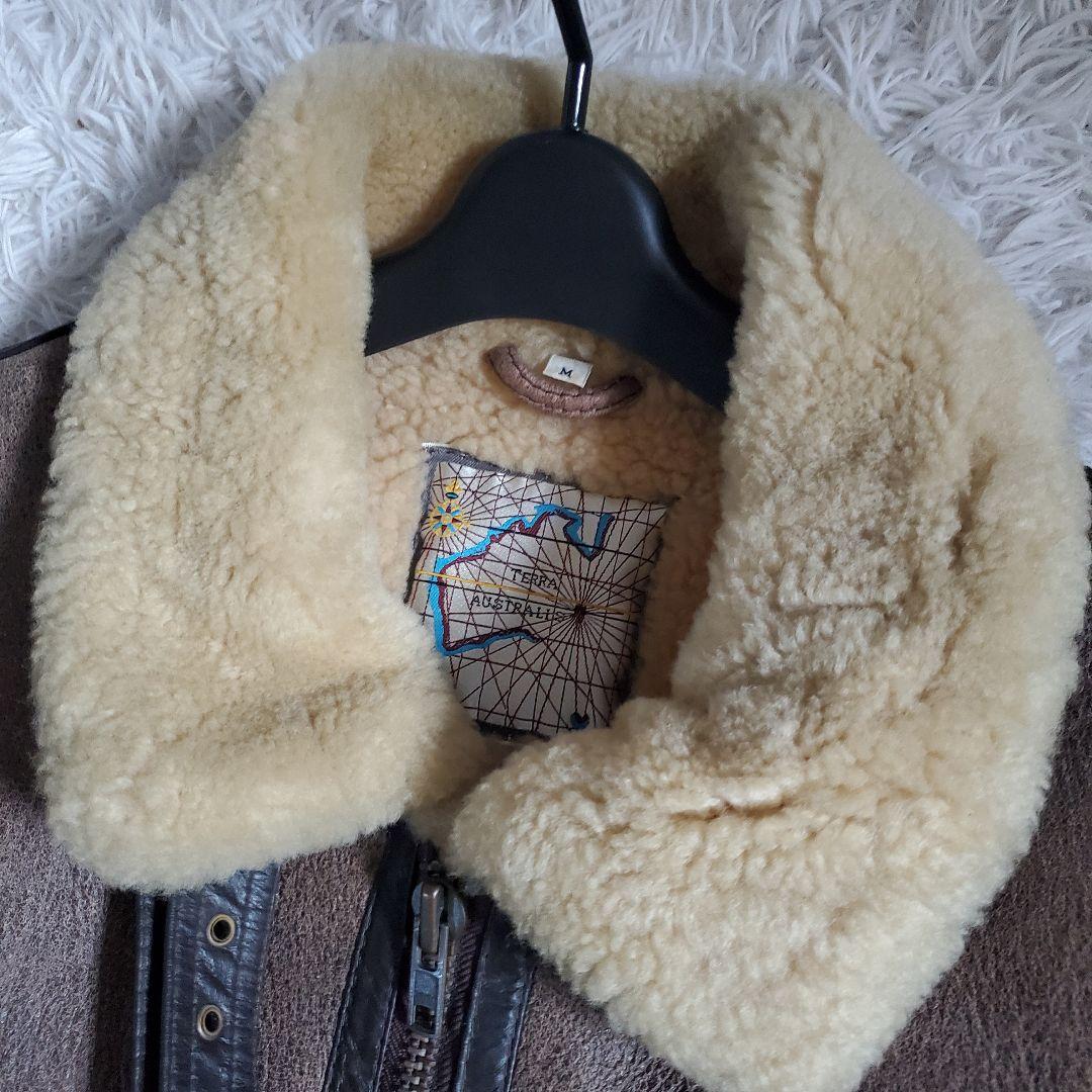 TERRA AUSTRLIS B3 ムートンジャケット 羊革 本革 M